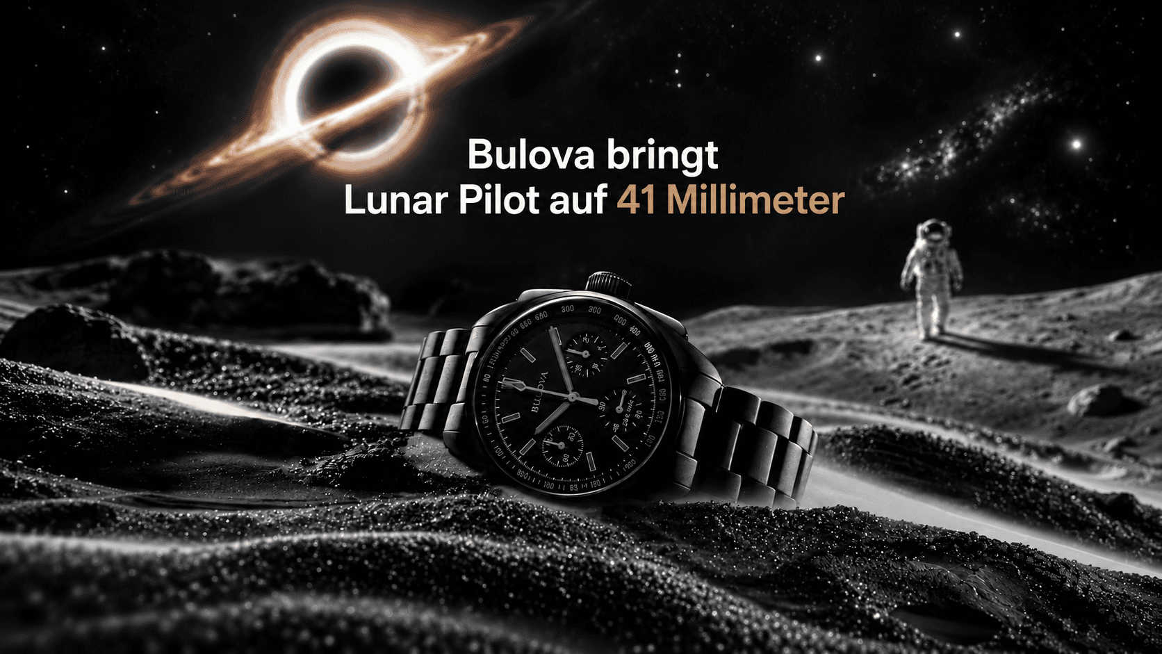 Bulova bringt die Monduhr auf 41 Millimeter