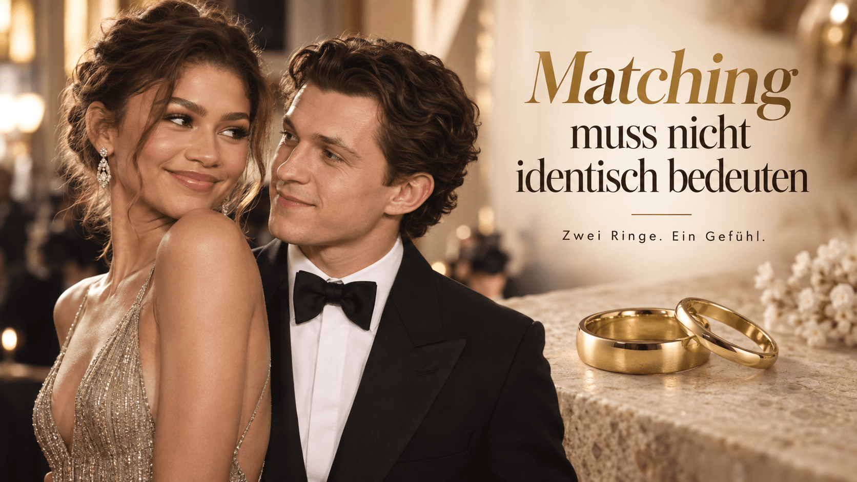 Zendaya und Tom Holland zeigen, wie modern Eheringe heute aussehen