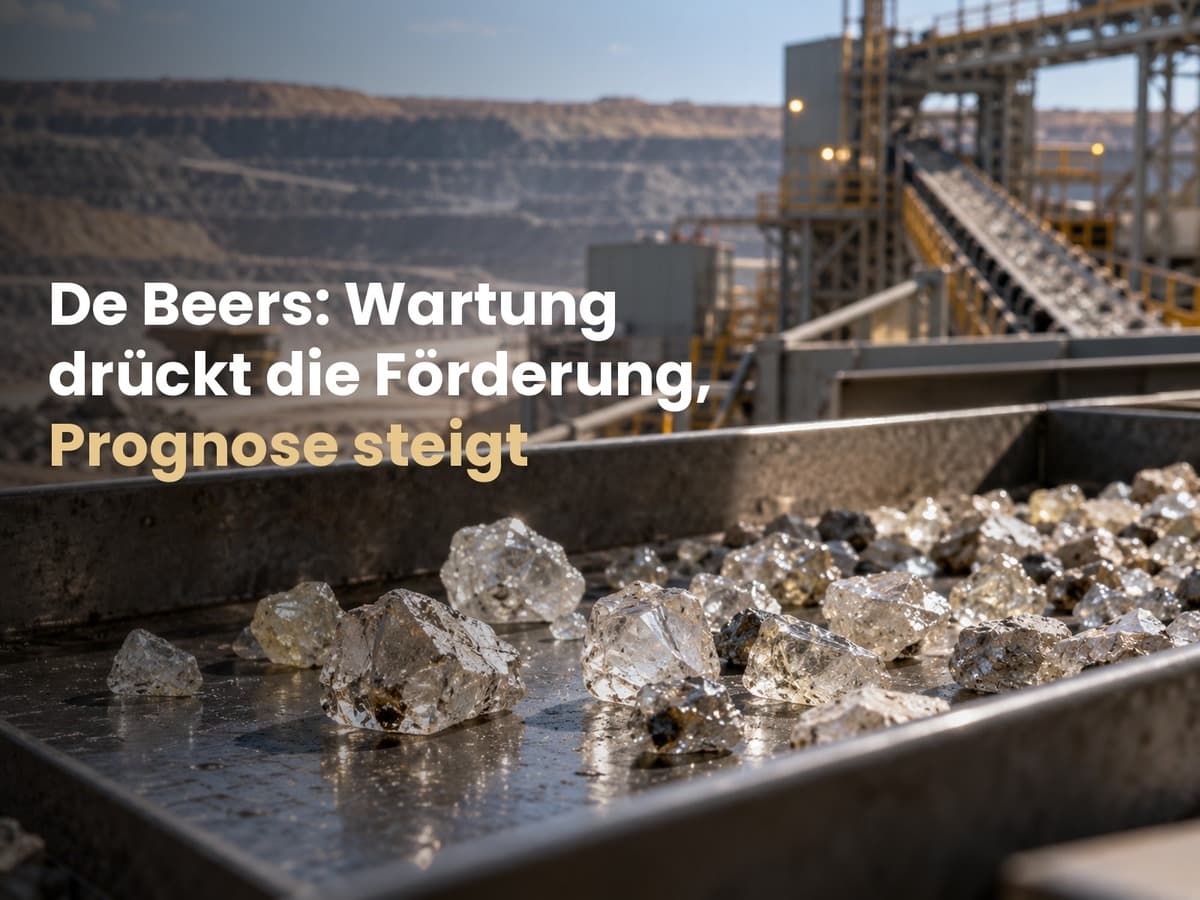De Beers: Rohdiamantenproduktion sinkt um 11 Prozent