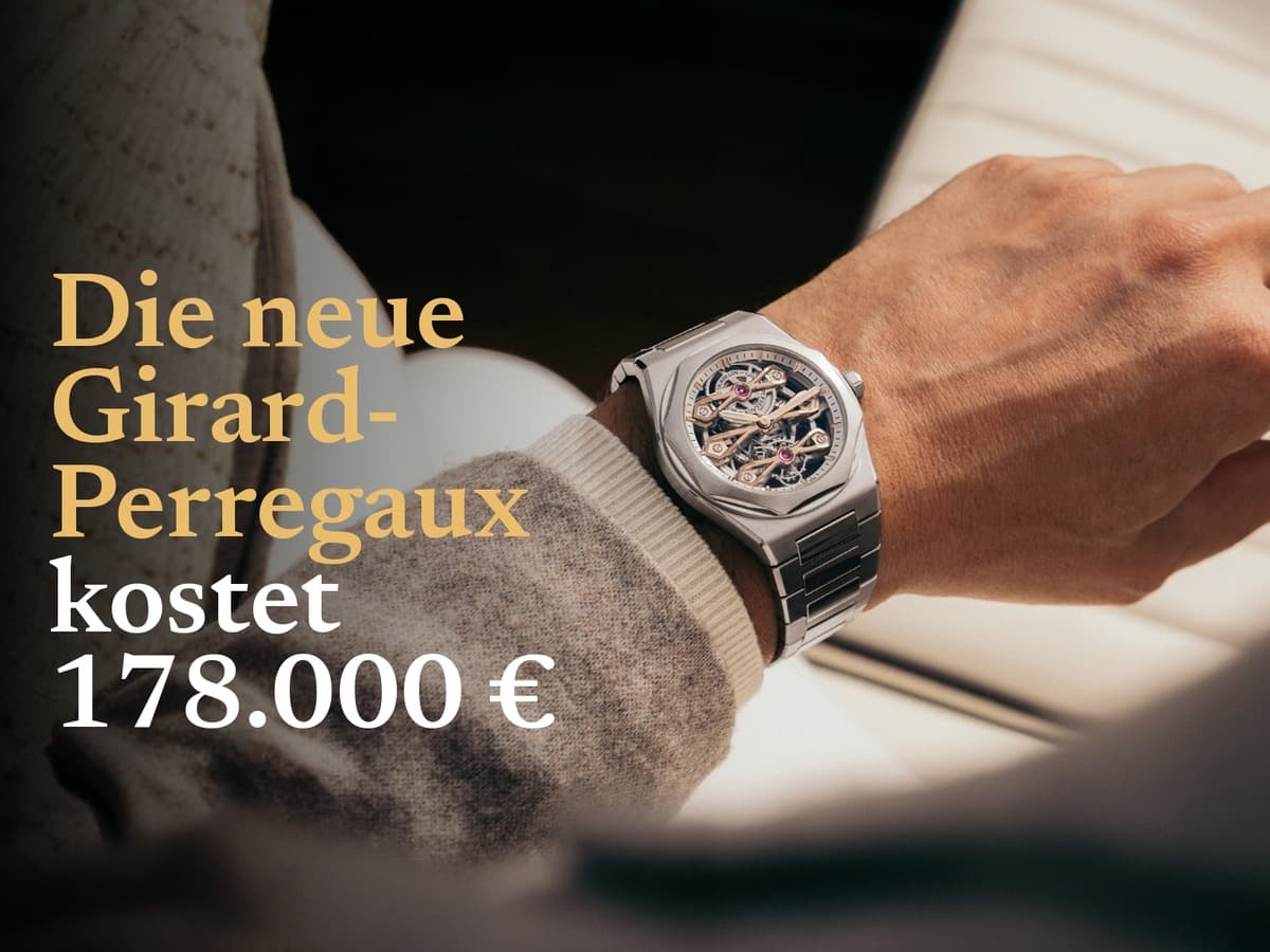 178.000 Euro: Girard-Perregaux zeigt die Laureato mit goldenen Brücken